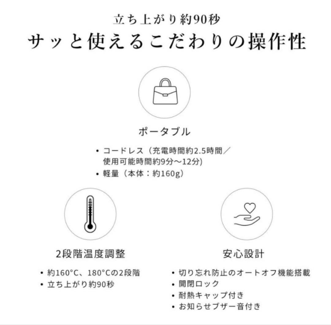 ReFa フィンガーアイロン ST　ホワイト