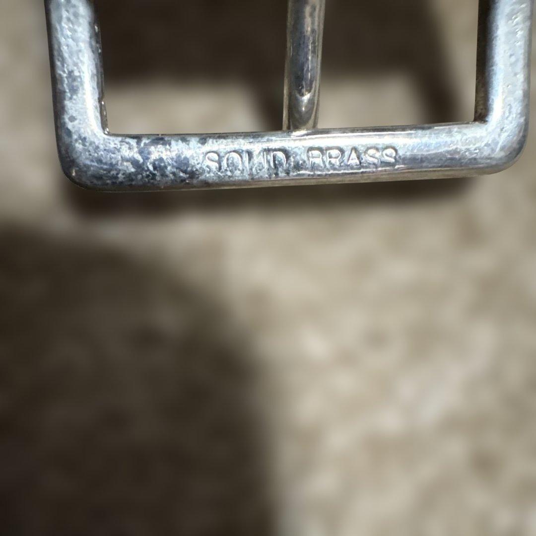 34inch HTC フラワー　スタッズベルト　ブラック　 シルバー　スタッズ