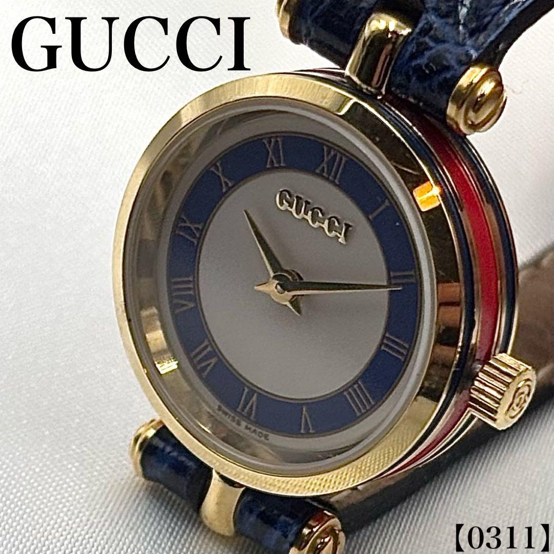 稼働品 GUCCI グッチ 腕時計 レディース 2000L GG y2k 311