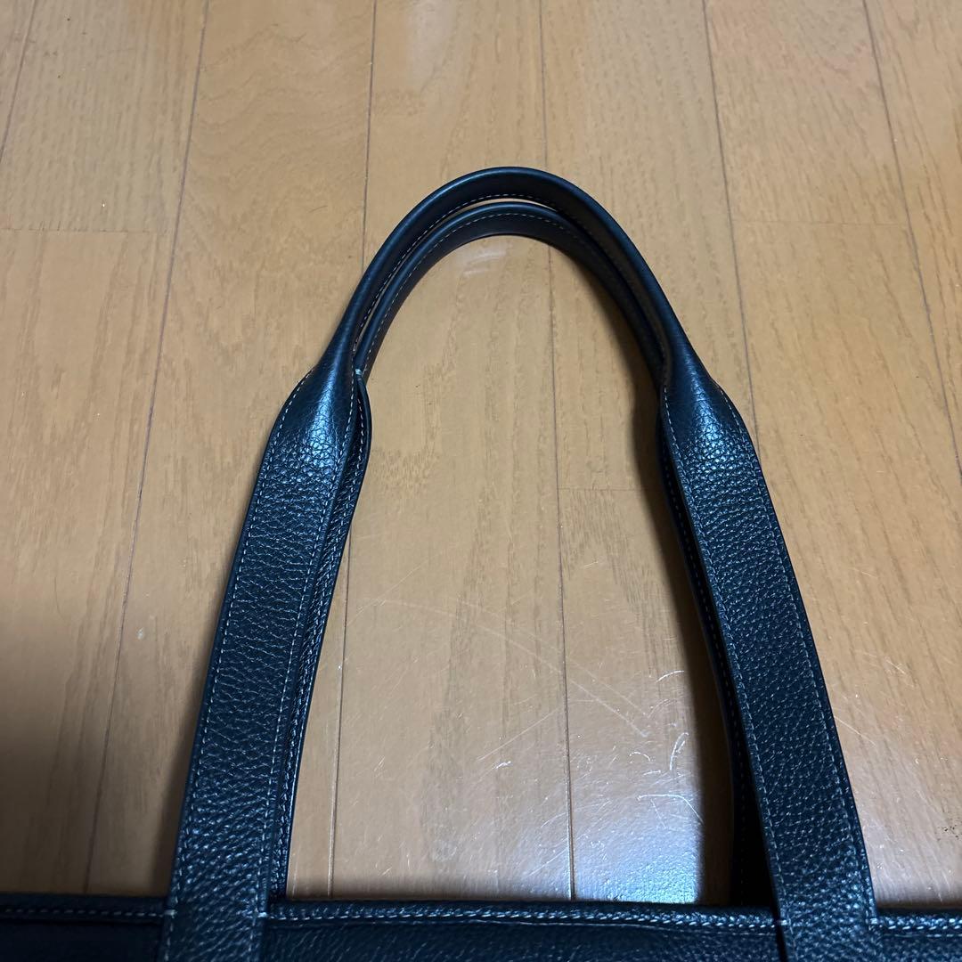 コーチ　coach ブラックレザートートバッグ