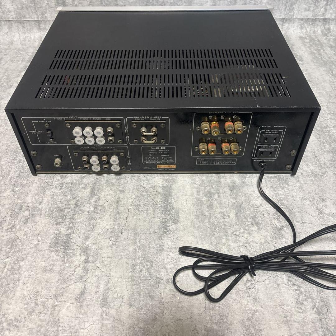 日立 HITACHI Lo-D HA-510 プリメインアンプ 通電確認済