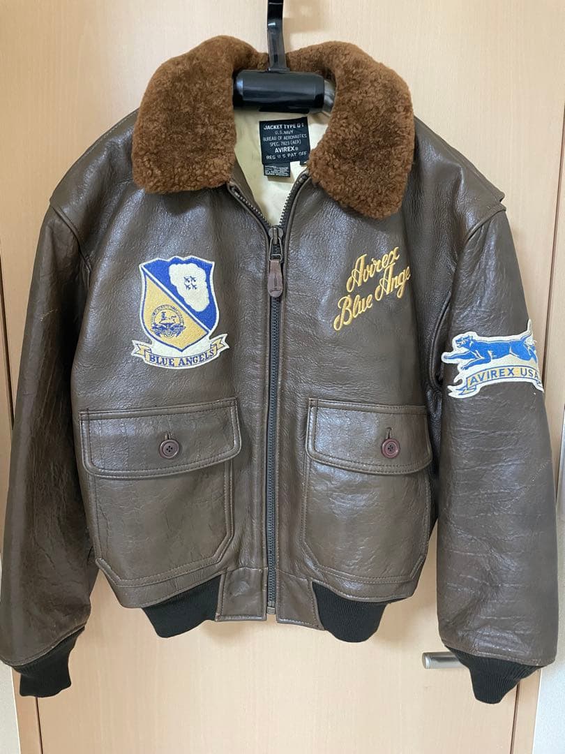 【美品 30th記念モデル】 AVIREX G-1 Blue Angels