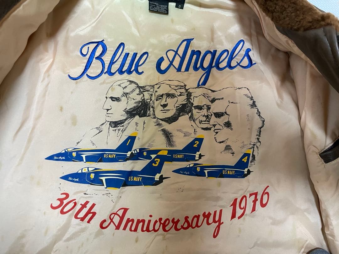 【美品 30th記念モデル】 AVIREX G-1 Blue Angels