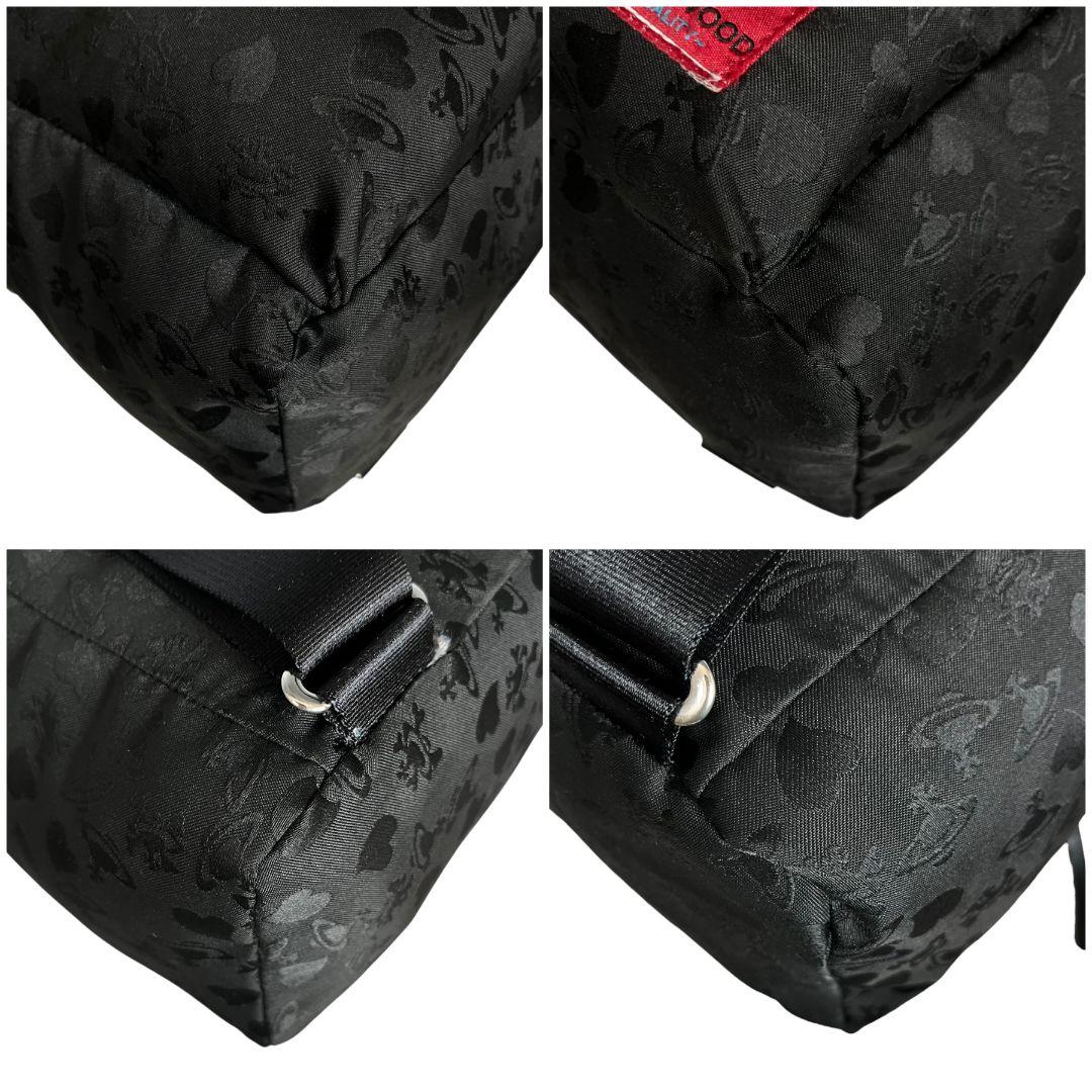 良品　ヴィヴィアンウエストウッド　リュック　ジャガード　シャドーロゴ　オーヴ　黒