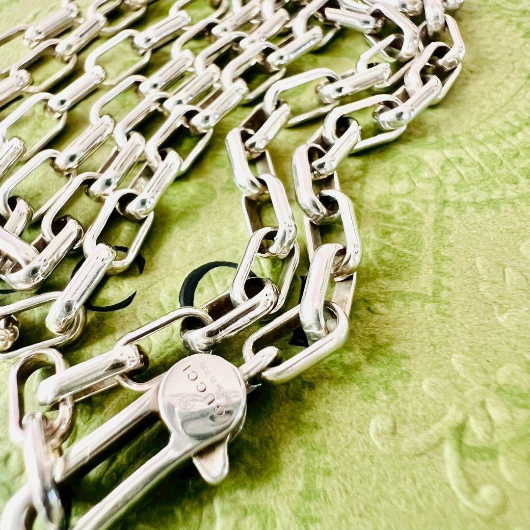 ✨極美品✨GUCCI　グッチ　ネックレス　インターロッキング　GGロゴ