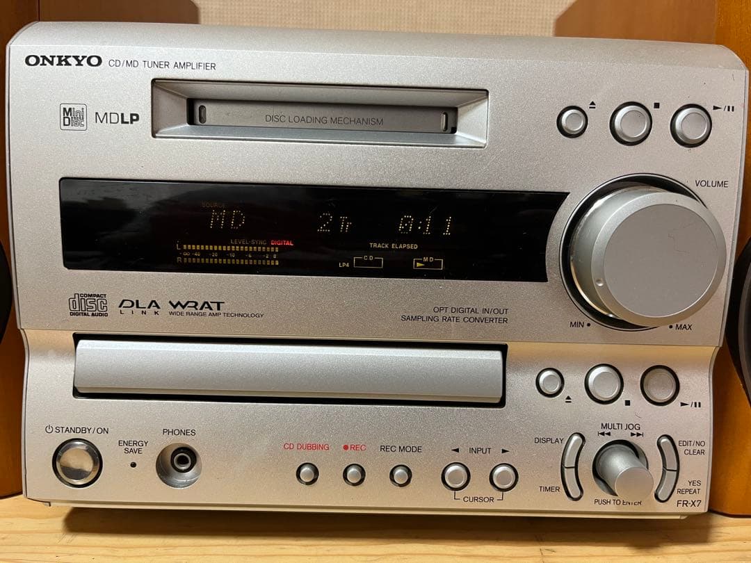 a76/美品★ONKYO ミニコンポ CD/MDチューナーFR-X7/D-02A