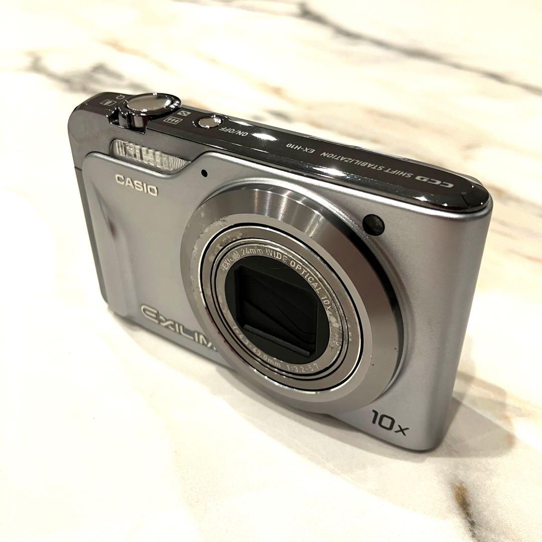 【動作確認品】CASIO EXILIM デジタルカメラ EX-H10 シルバー