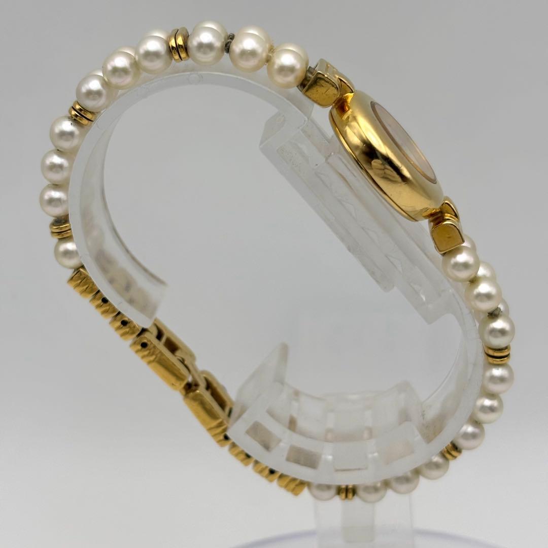 美品✨ミキモト MIKIMOTO JAL パールウォッチ　シェル　腕時計 ドレス