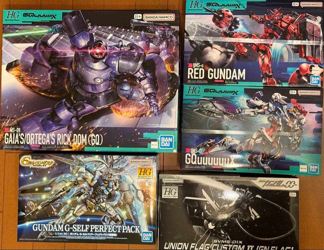 HG ガンプラまとめ売り（ジークアクス、Gセルフ、ユニオンフラッグ）
