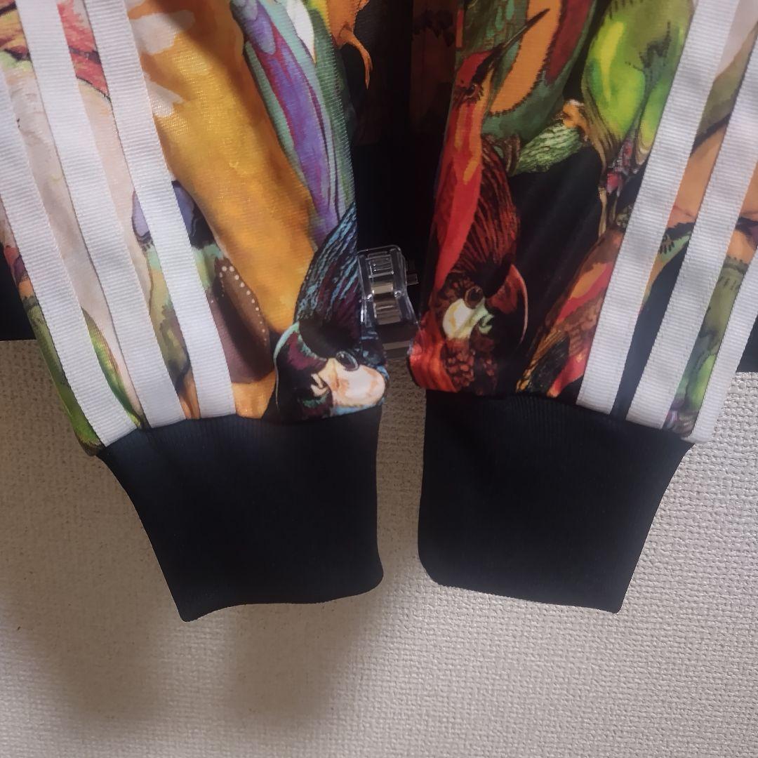 美品 adidas ジャージ トラックジャケット 鳥 総柄 OTサイズ