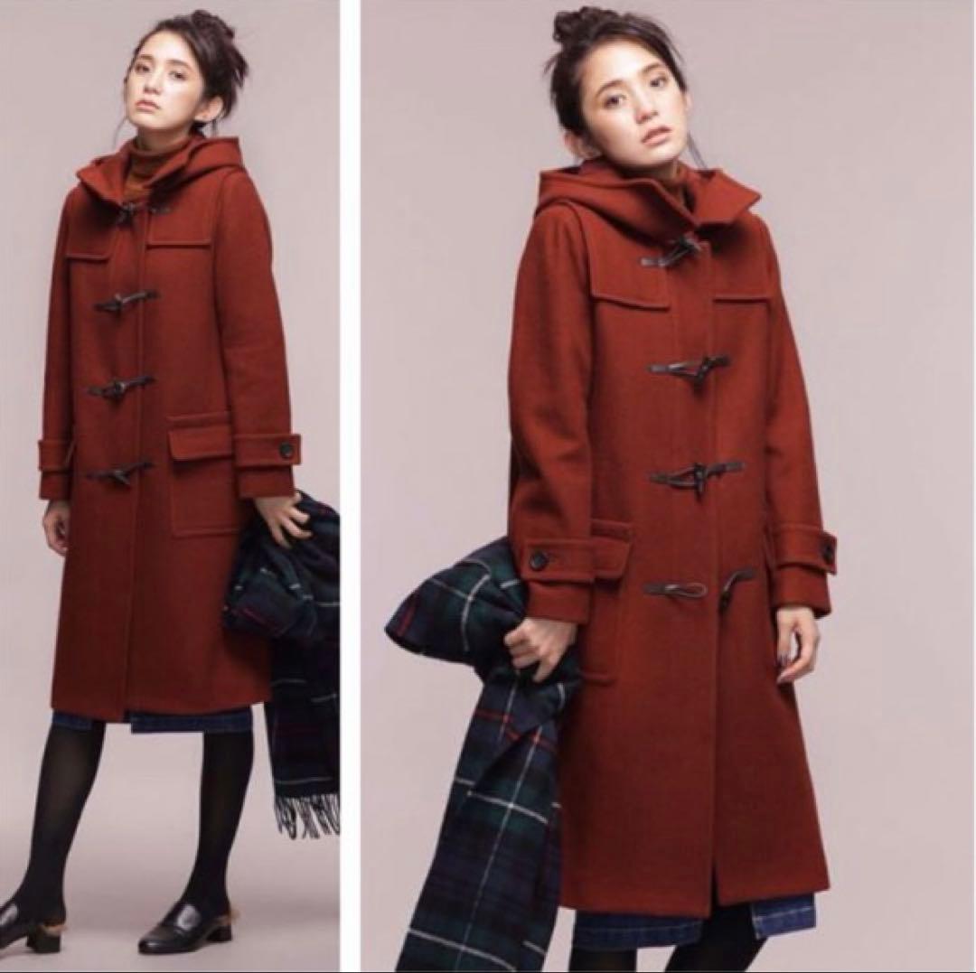 o*e様 美品 ナノユニバース メルトン ロング ダッフルコート 定価30240