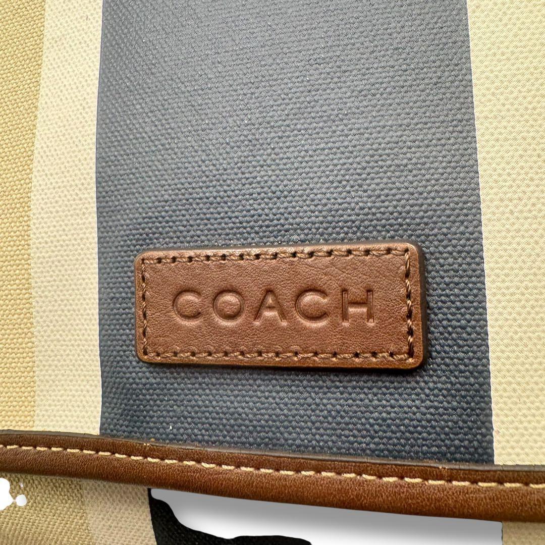 COACH コーチ ロゴ メッセンジャーバッグ ショルダーバッグ デニム メンズ
