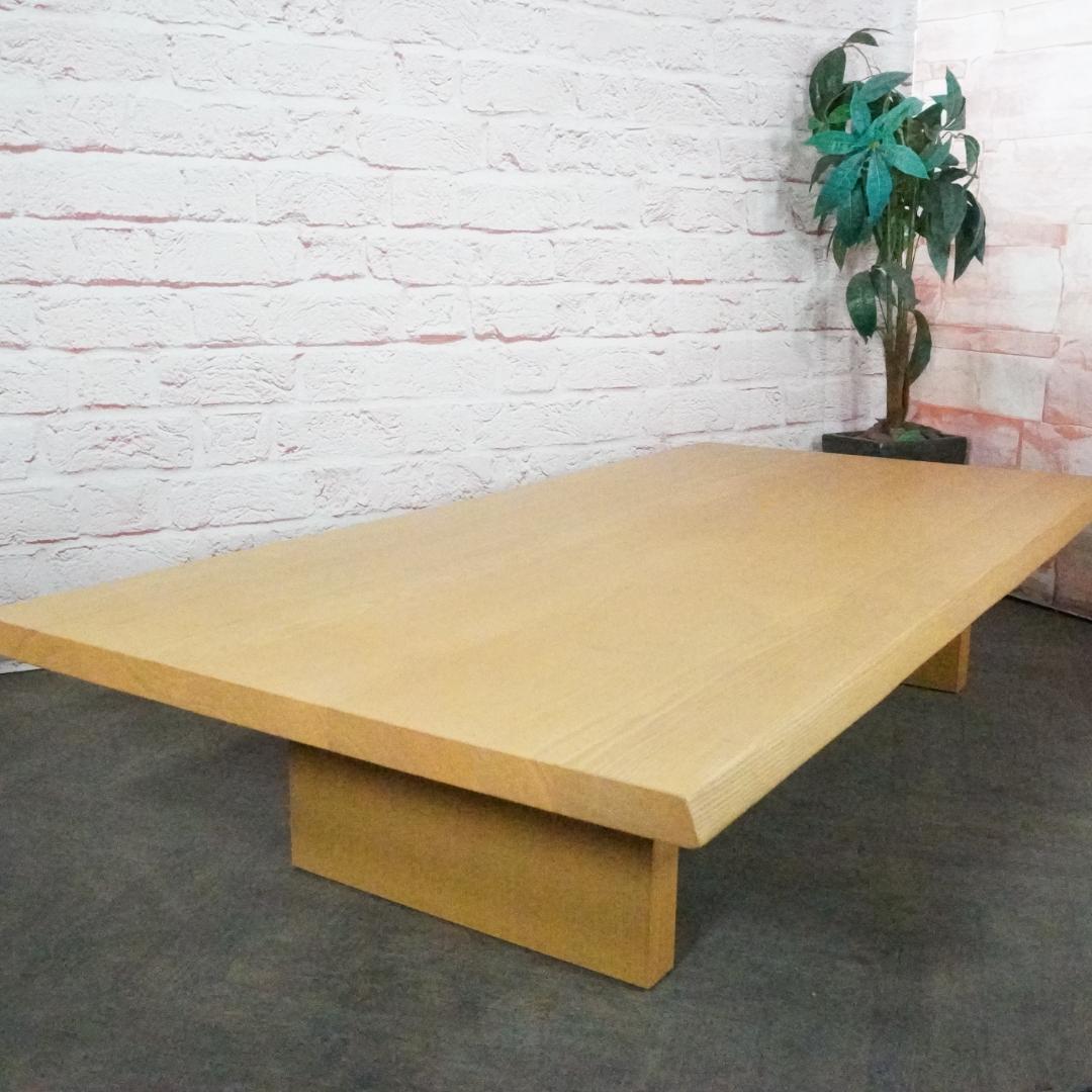 柏木工/KASHIWA センターテーブル 座卓 オーク、タモ無垢集成材