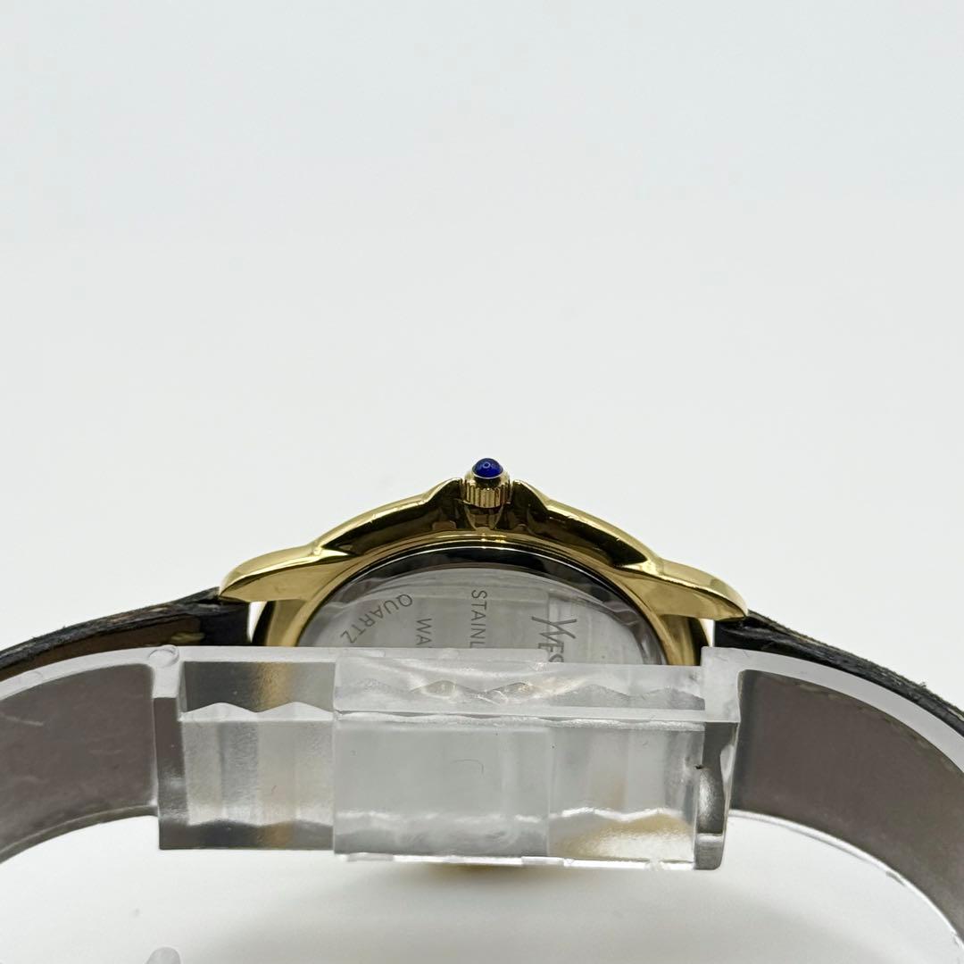 ✨新品電池・稼働✨サンローラン 腕時計 クォーツ ラウンド コンビ 純正バンド