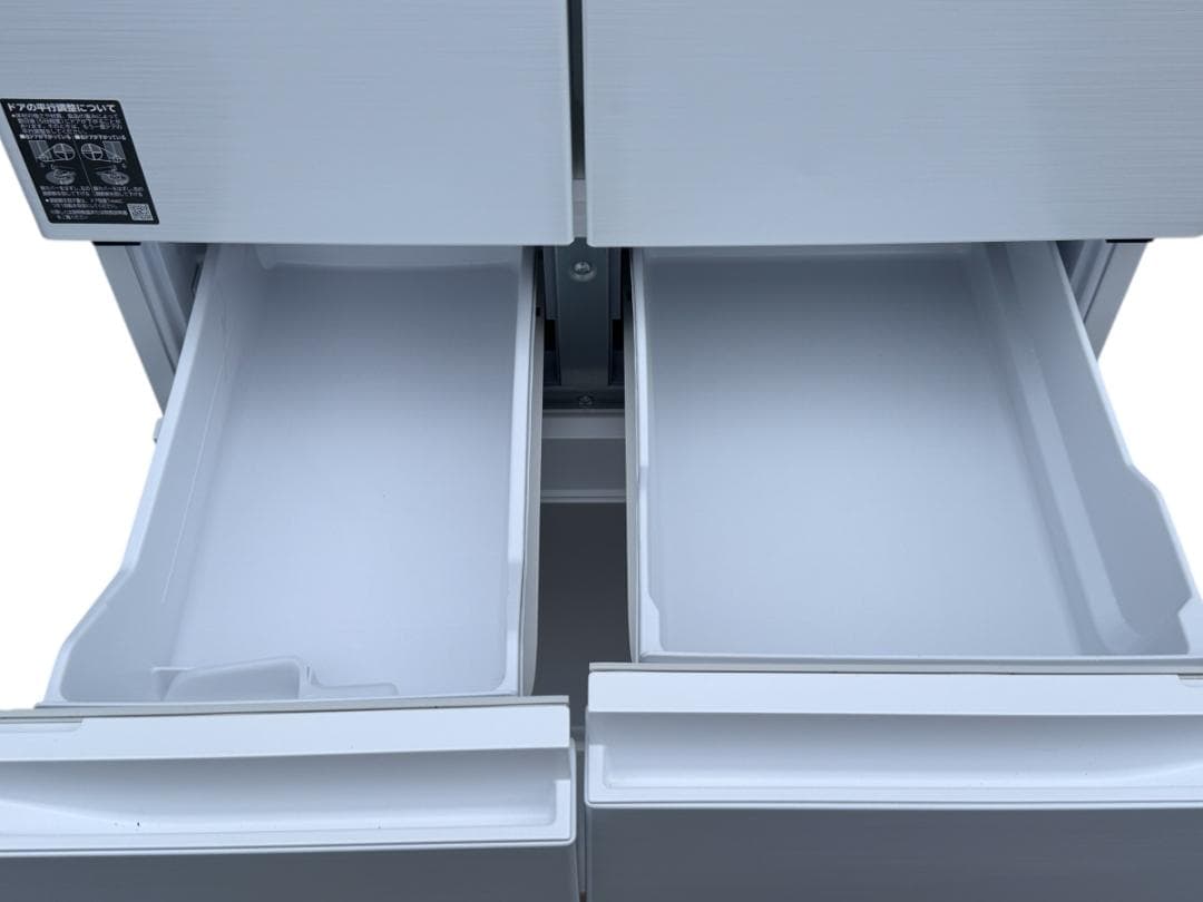 日立 HITACHI 冷蔵庫 R-HWC54T 540L 6ドア ピュアホワイト