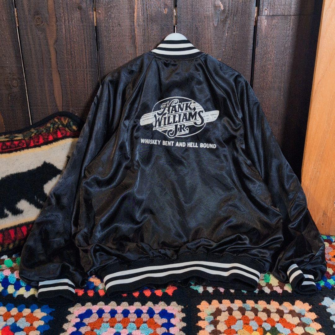 HANK WILLIAMS JR. スタジャン ビンテージ 古着 90年代