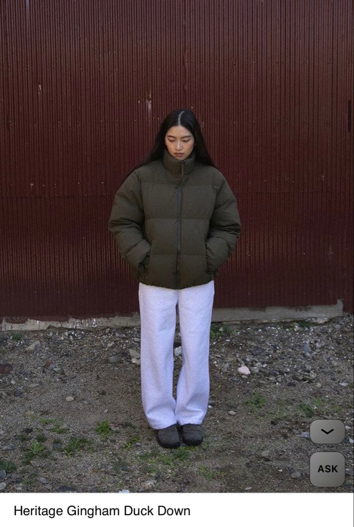 ohotoro Heritage Gingham Duck Down Sサイズ