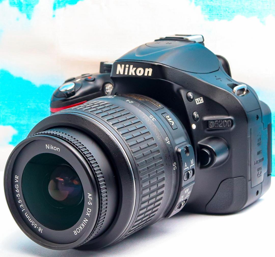 ニコン Nikon D5200⭐️スマホに転送⭐️超高画質⭐️動画OK⭐️