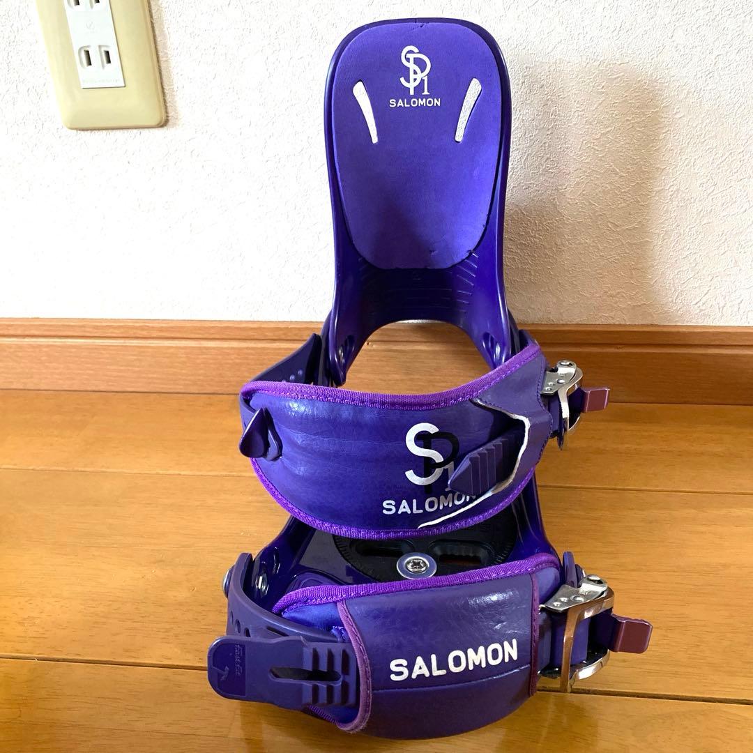 お値下げ‼️ SALOMON SP1 スノーボード ビンディング 紫 S/Mサイズ