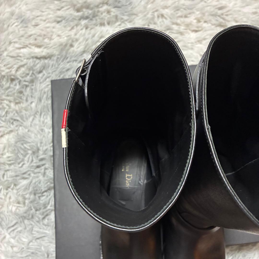 【美品】Dior 本革 バイカーブーツ 37〈定価168,000円〉