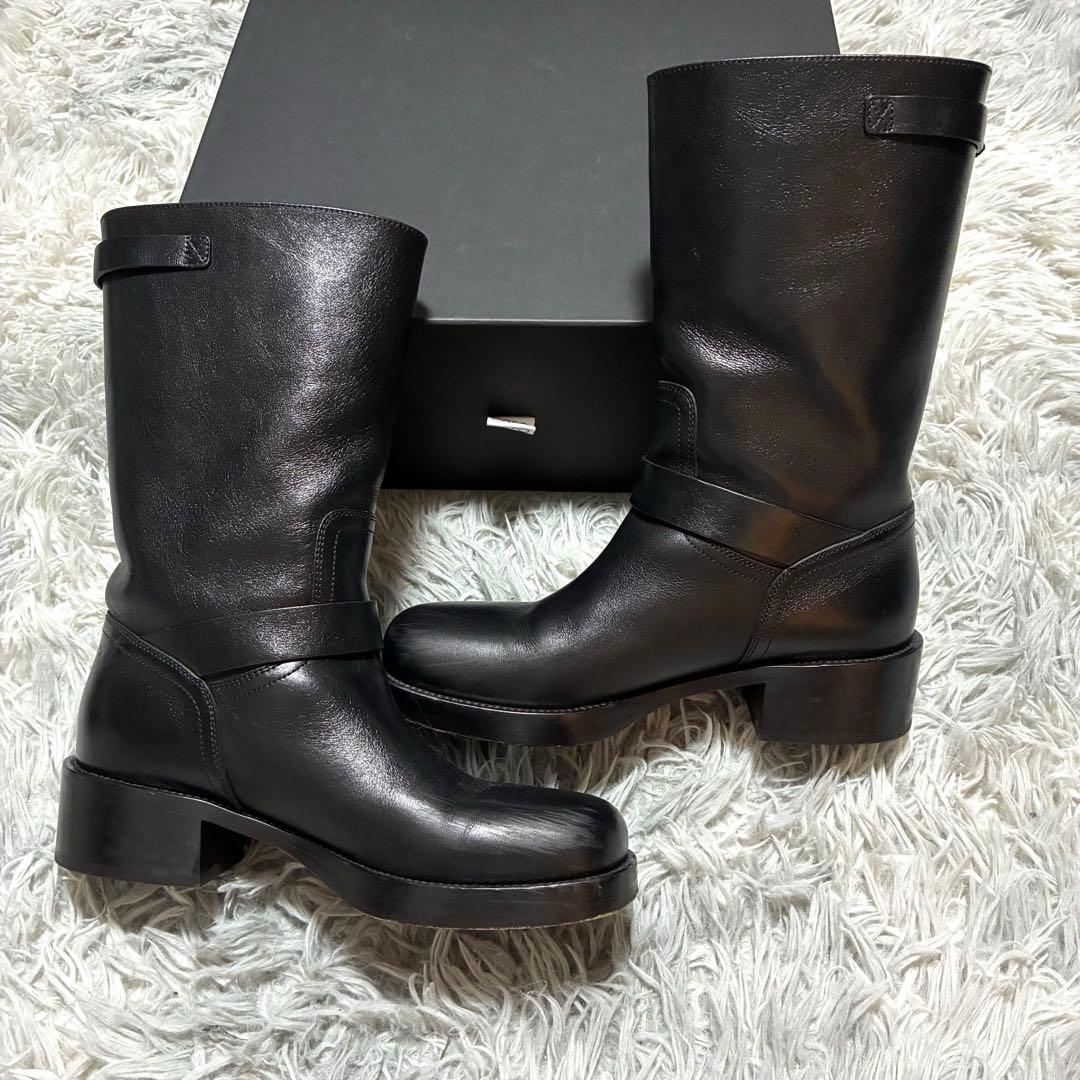 【美品】Dior 本革 バイカーブーツ 37〈定価168,000円〉