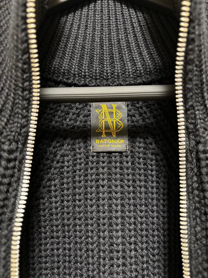 バトナー BATONER シグネチャー ドライバーズニット サイズ2 M ウール