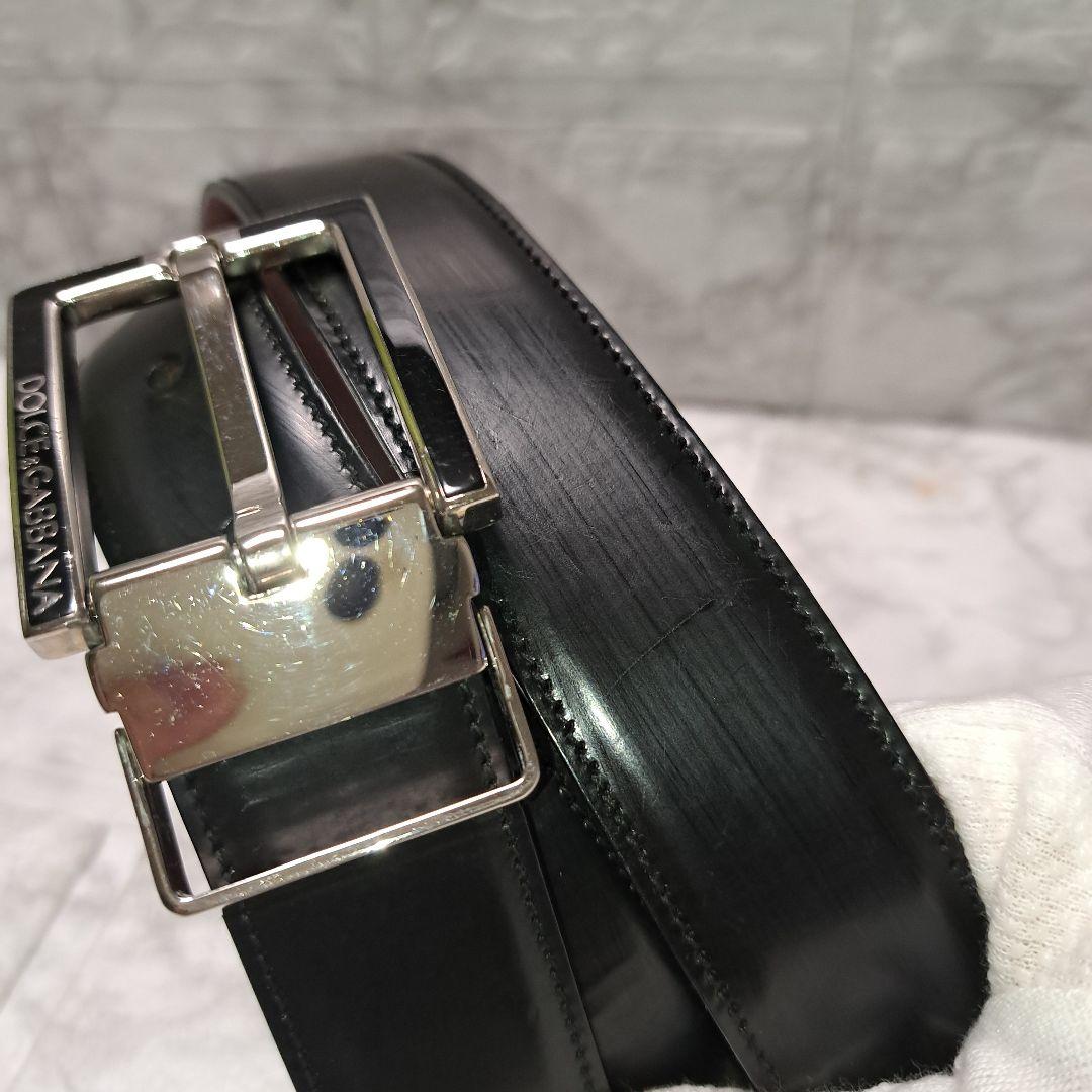 ✨️美品✨️ DOLCE&GABBANA D&G ベルト レザー ブラック