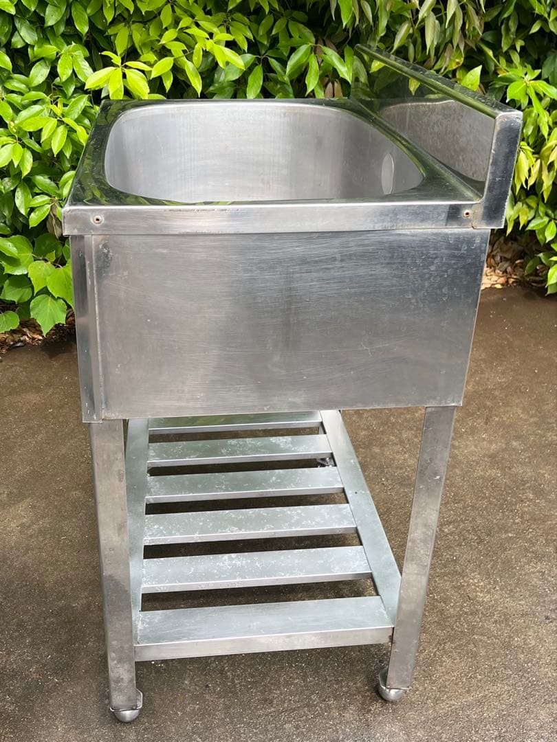 ステンレス1槽シンク　流し台　600×450×800