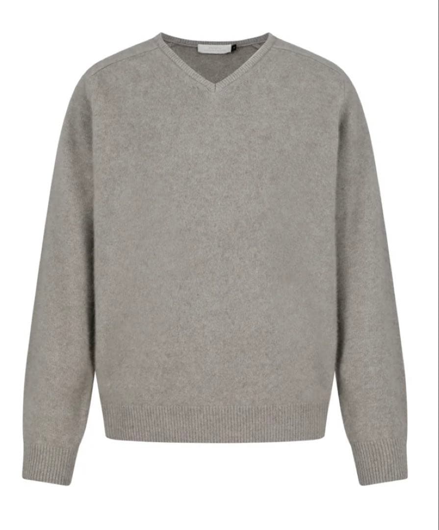 AMOMENTO アモーメント Racoon V-Neck Knit