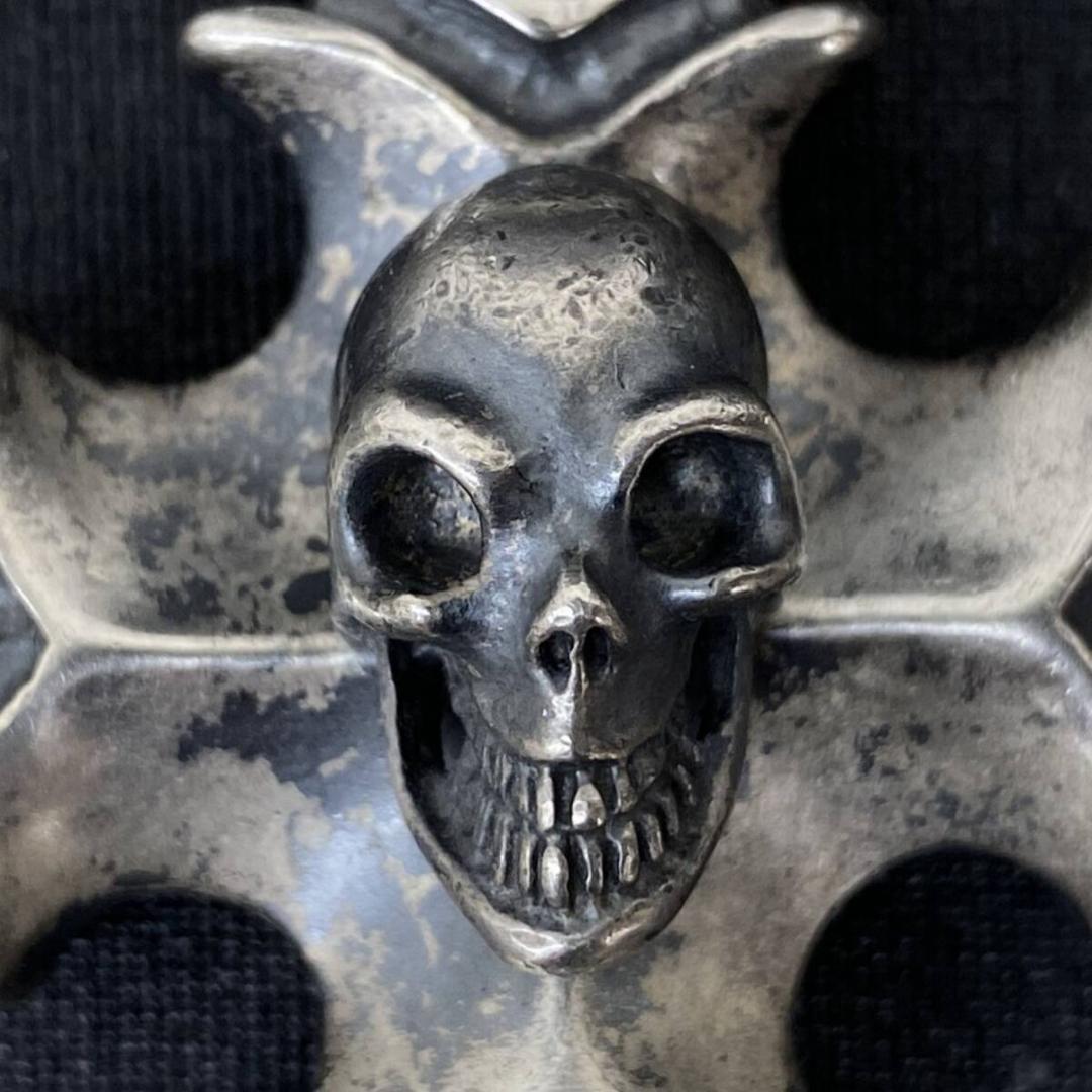 GABOR Gaboratory 生前 スカル バトルアックスクロス ペンダント