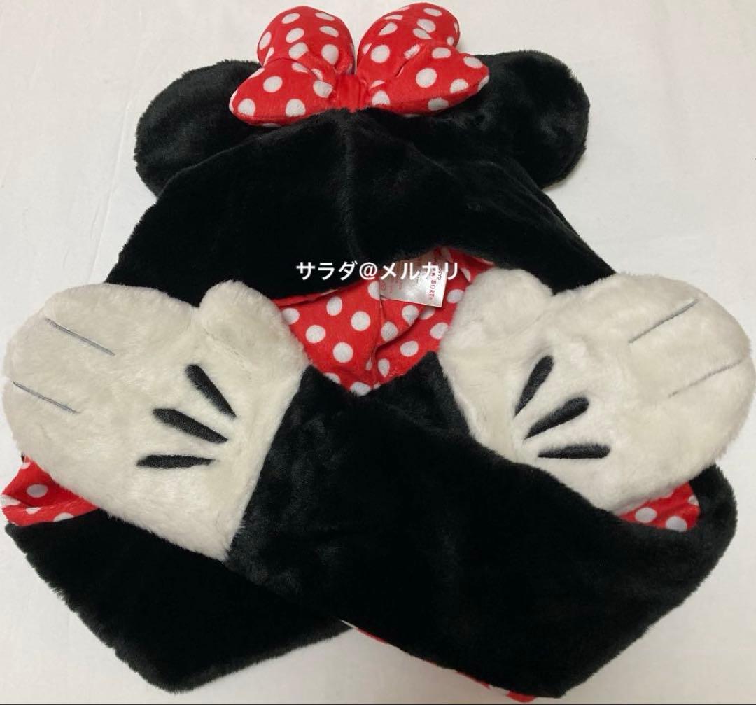 ディズニー　子供用　レア　ミニー　ファンキャップ　マフラーキャップ　防寒