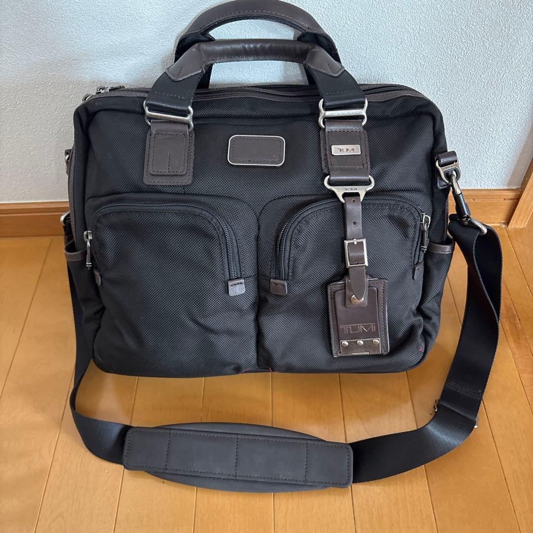 【未使用】TUMI ALPHA BRAVO ビジネスバッグ 黒+ブラウン
