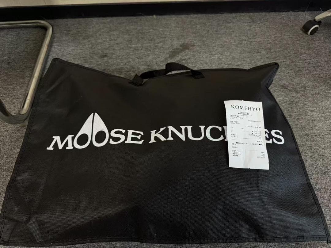MOOSE KNUCKLES ブラックファーダウンジャケット