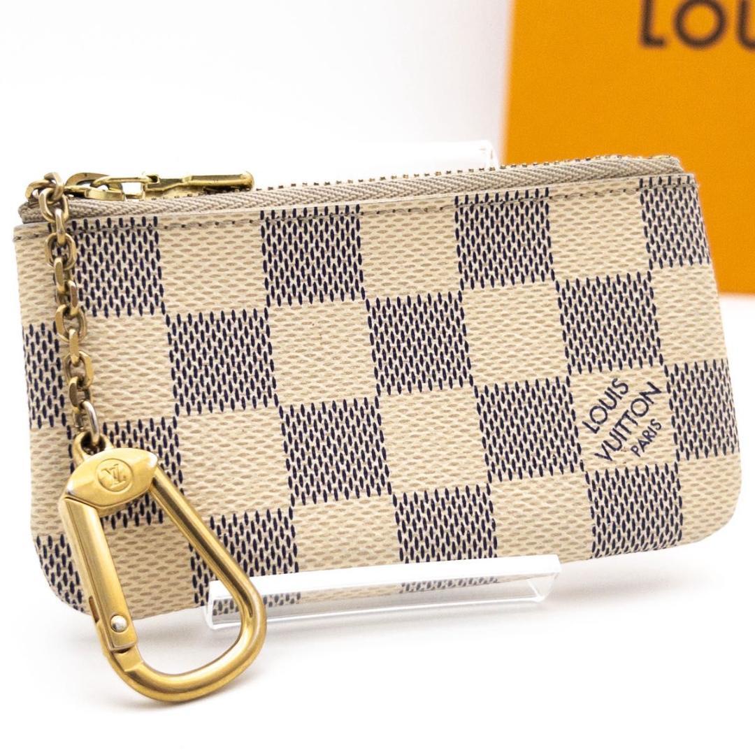 【極美品】ルイヴィトン ポシェットクレ ダミエアズール　 ケース