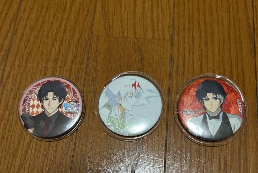 終わりのセラフ　一瀬グレン　缶バッジ　3点セット