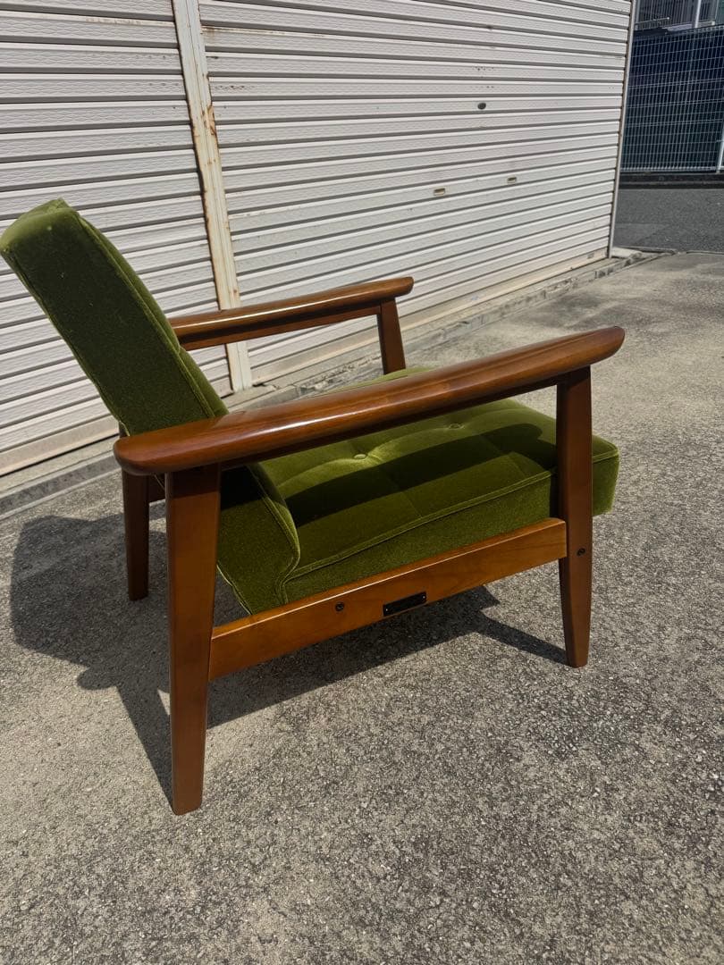 A 美品 カリモク60 kチェア 1シーター 1人掛け ソファ