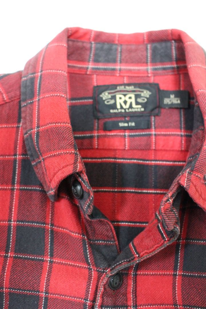 RRL バッファローチェック　フランネルシャツMサイズ　極美品　限定価格❗️