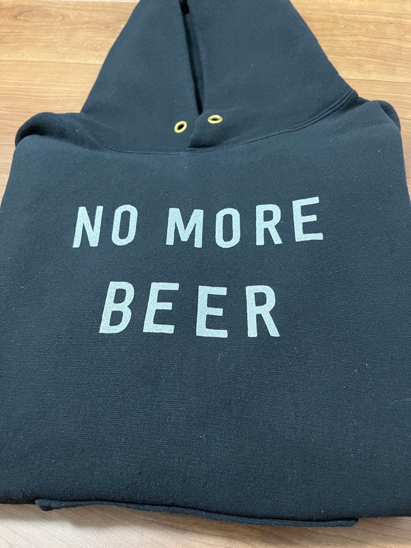 タコマフジ　パーカー　NO MORE BEER Mサイズ　ブラック
