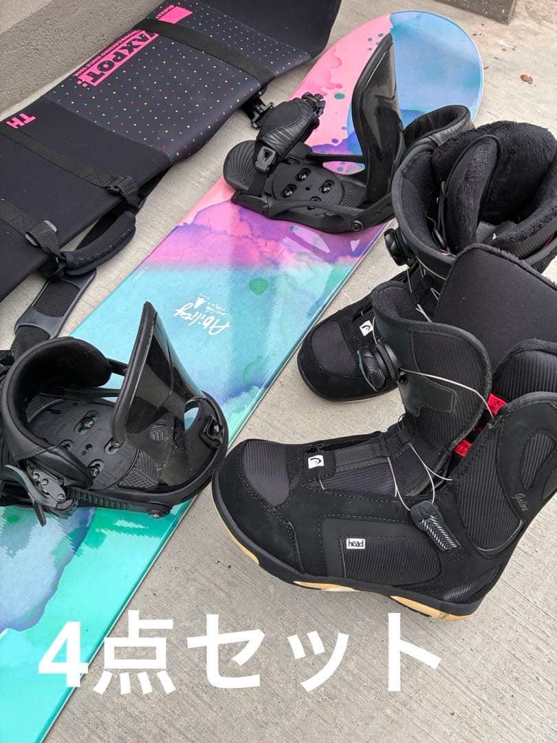 head レディーススノーボード　4点セット ブーツ24.5cm お得