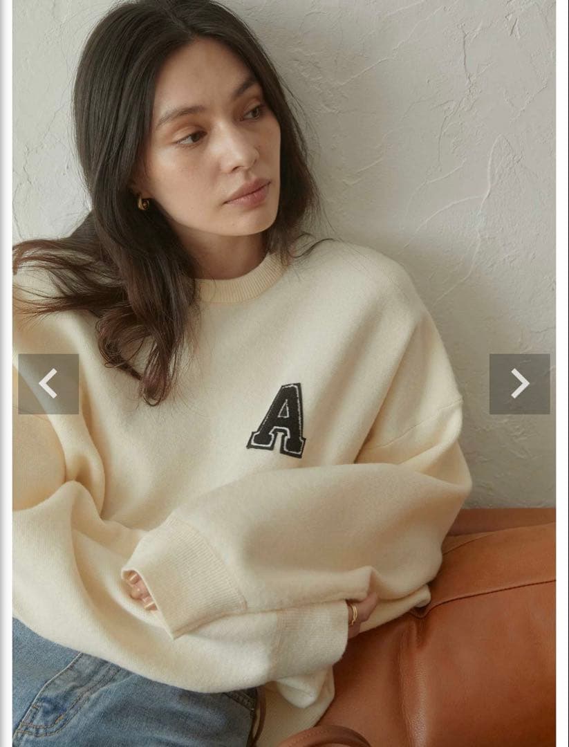 ACYM A logo sweat ニット