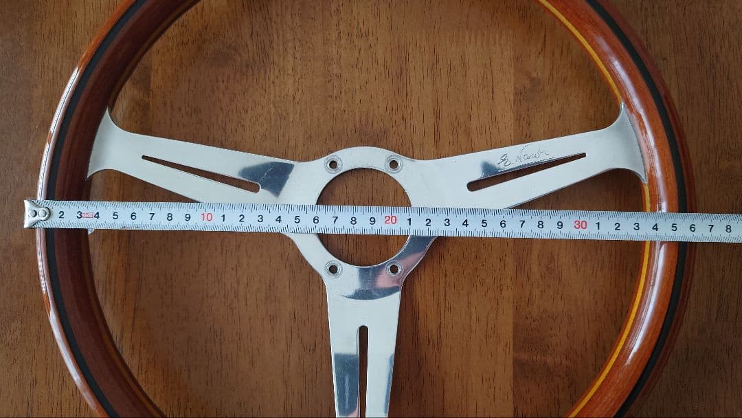 ナルディ クラシック 当時物 ポリッシュウッド 360mm