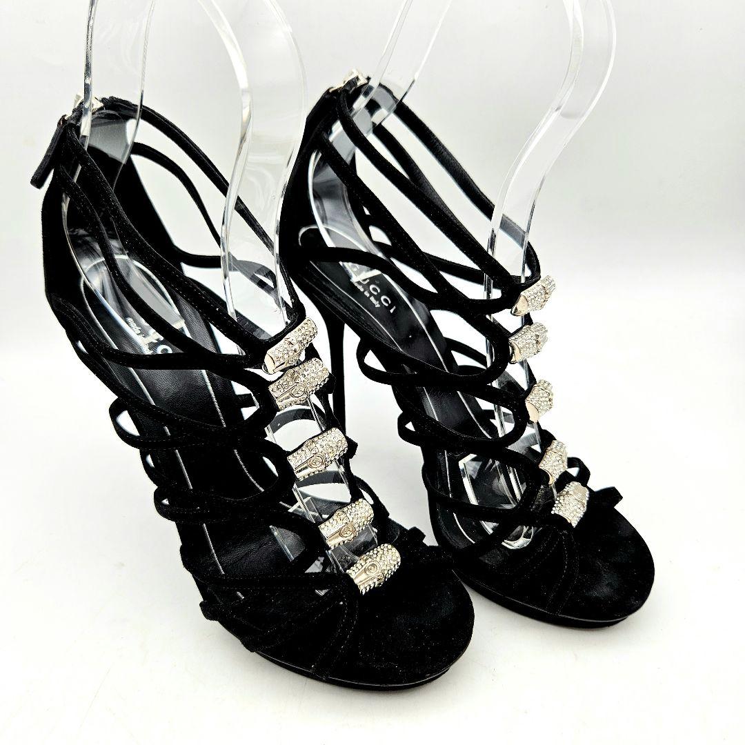 GUCCI ビジュー　ストラップ サンダル 〈721〉