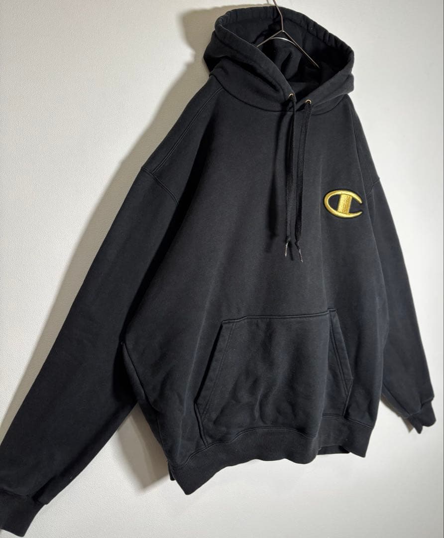 Champion スーパーフーディ　ヘビーウエイト　コーンヘッド　刺繍　パーカー