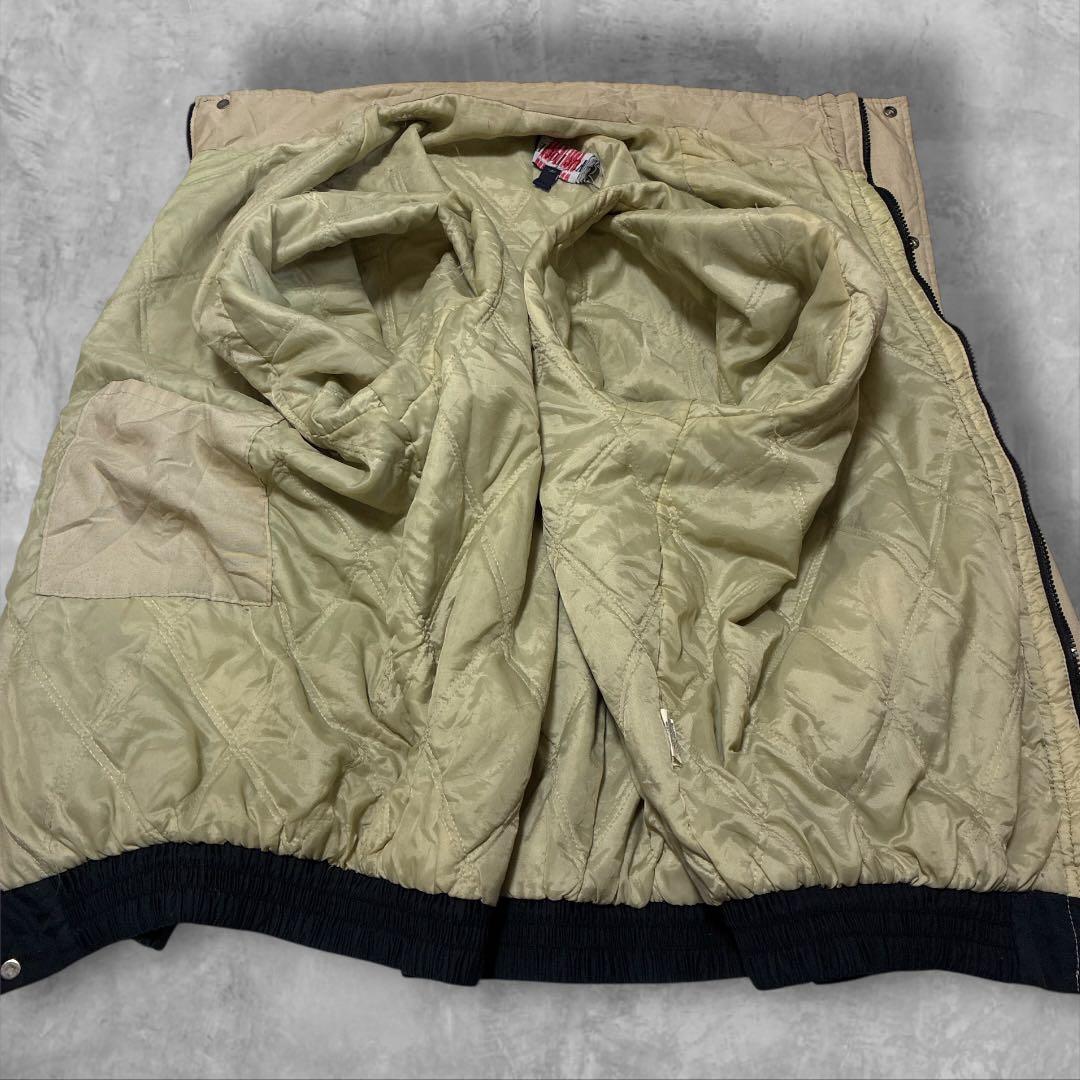 KING LOUIE 中綿ワークジャケット 2XL 黒 USA製 企業刺繍 古着