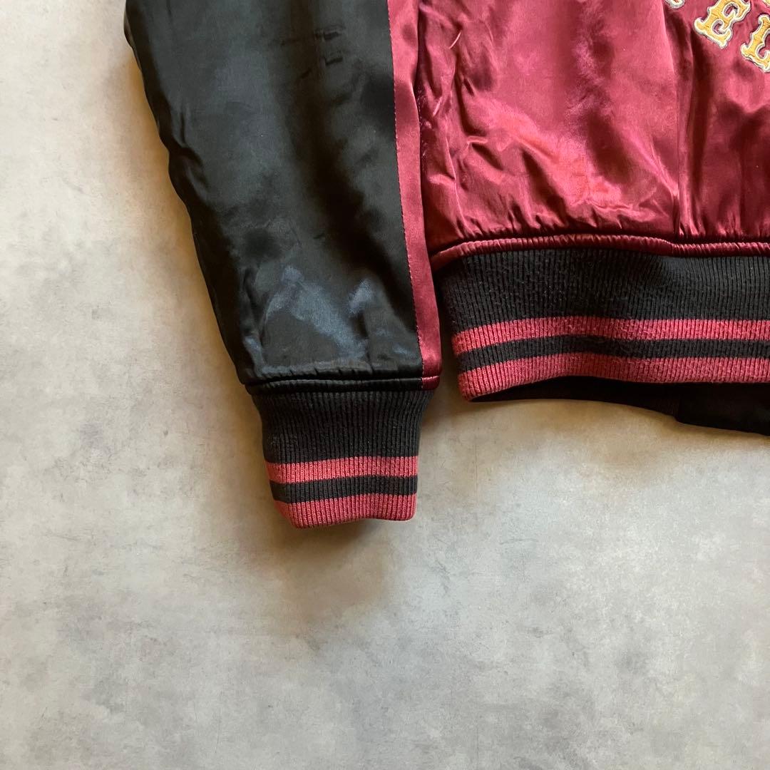 SKULL FLIGHT リバーシブル キルティング 刺繍 スカジャン バイク