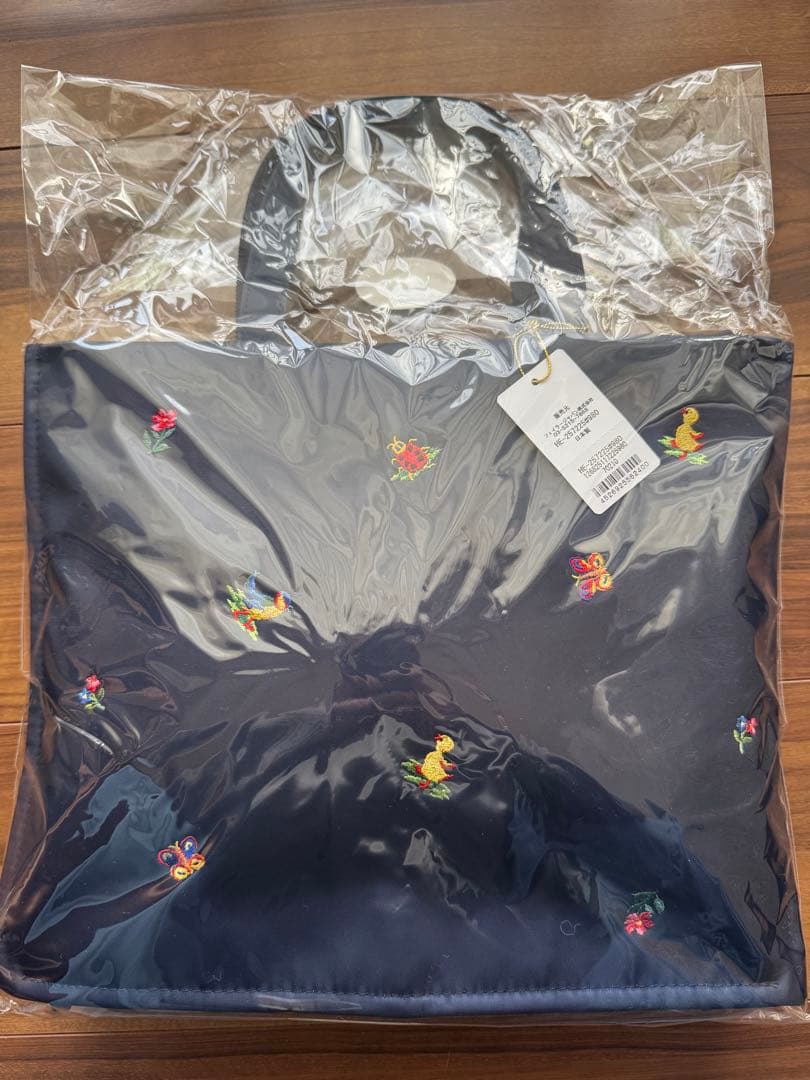 学校フェイラー　VERYコラボ ワイドバッグ　紺色　マチ付き