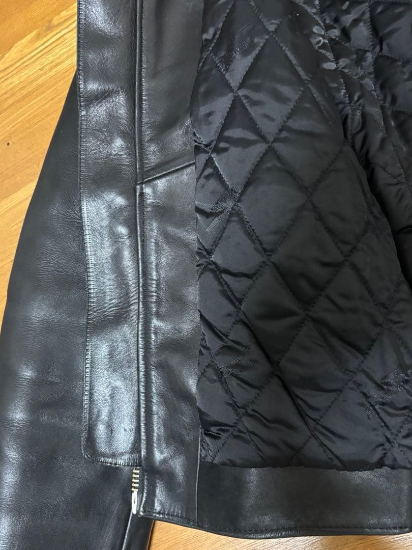 【H.D.C.製 希少】ハーレーダビッドソン 牛革 シングルライダース M