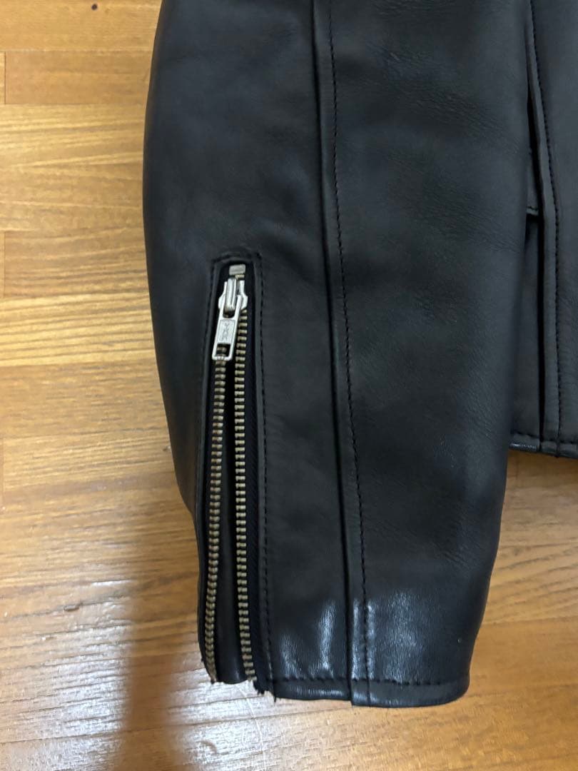 【H.D.C.製 希少】ハーレーダビッドソン 牛革 シングルライダース M