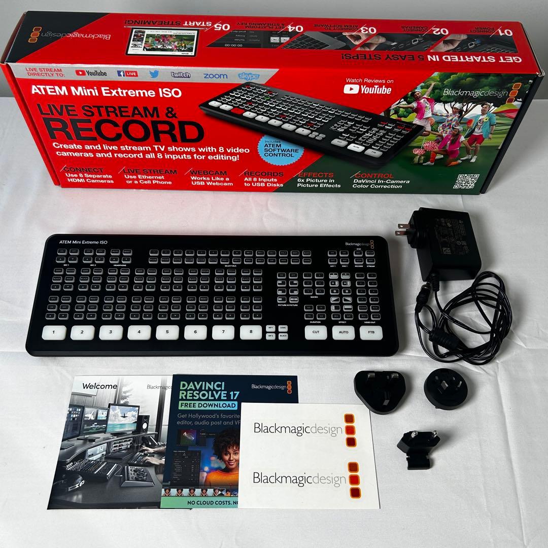 ATEM Mini Extreme ISO ライブストリーミング機器