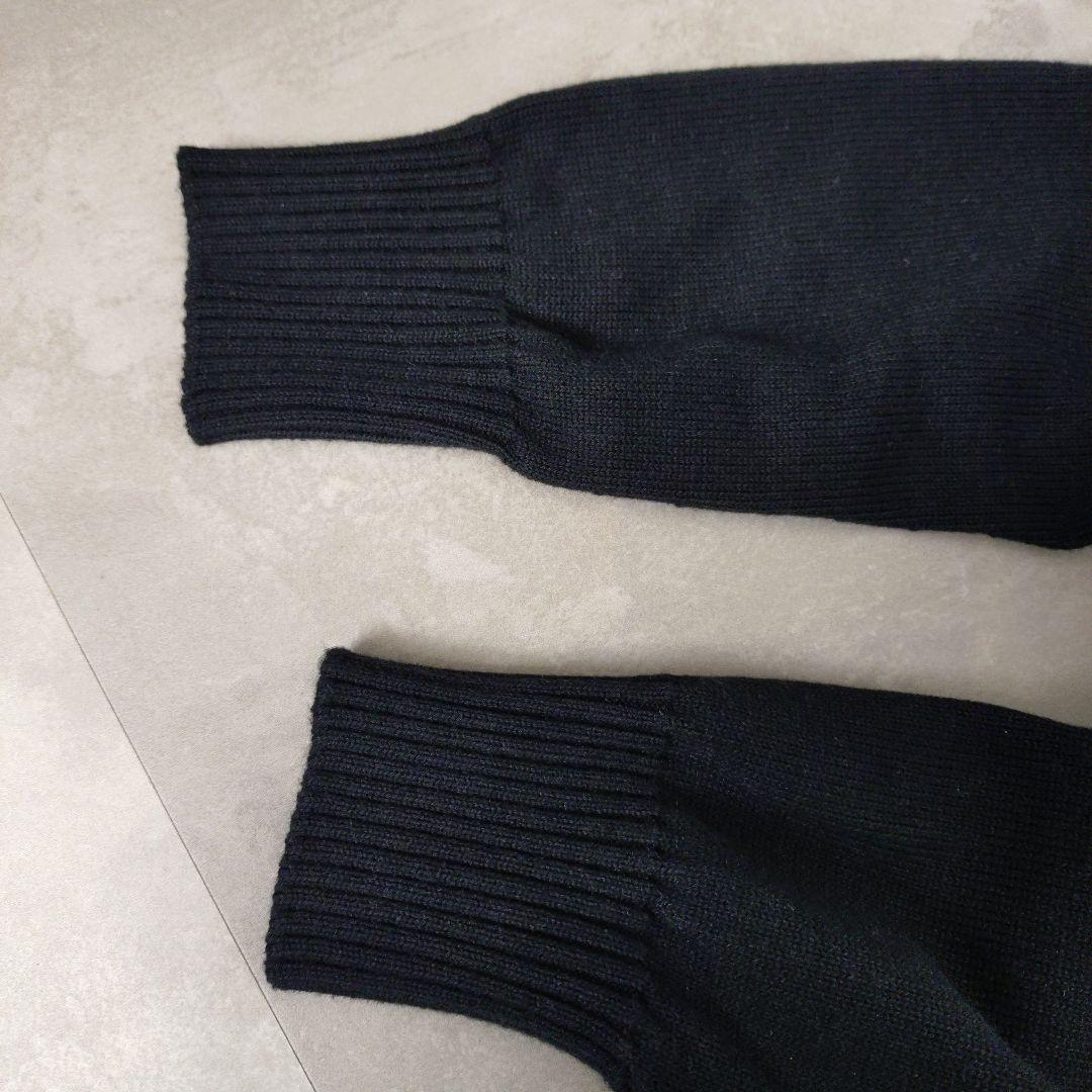 Drawer　FALL 9Gクルーネックニット ブラック　1